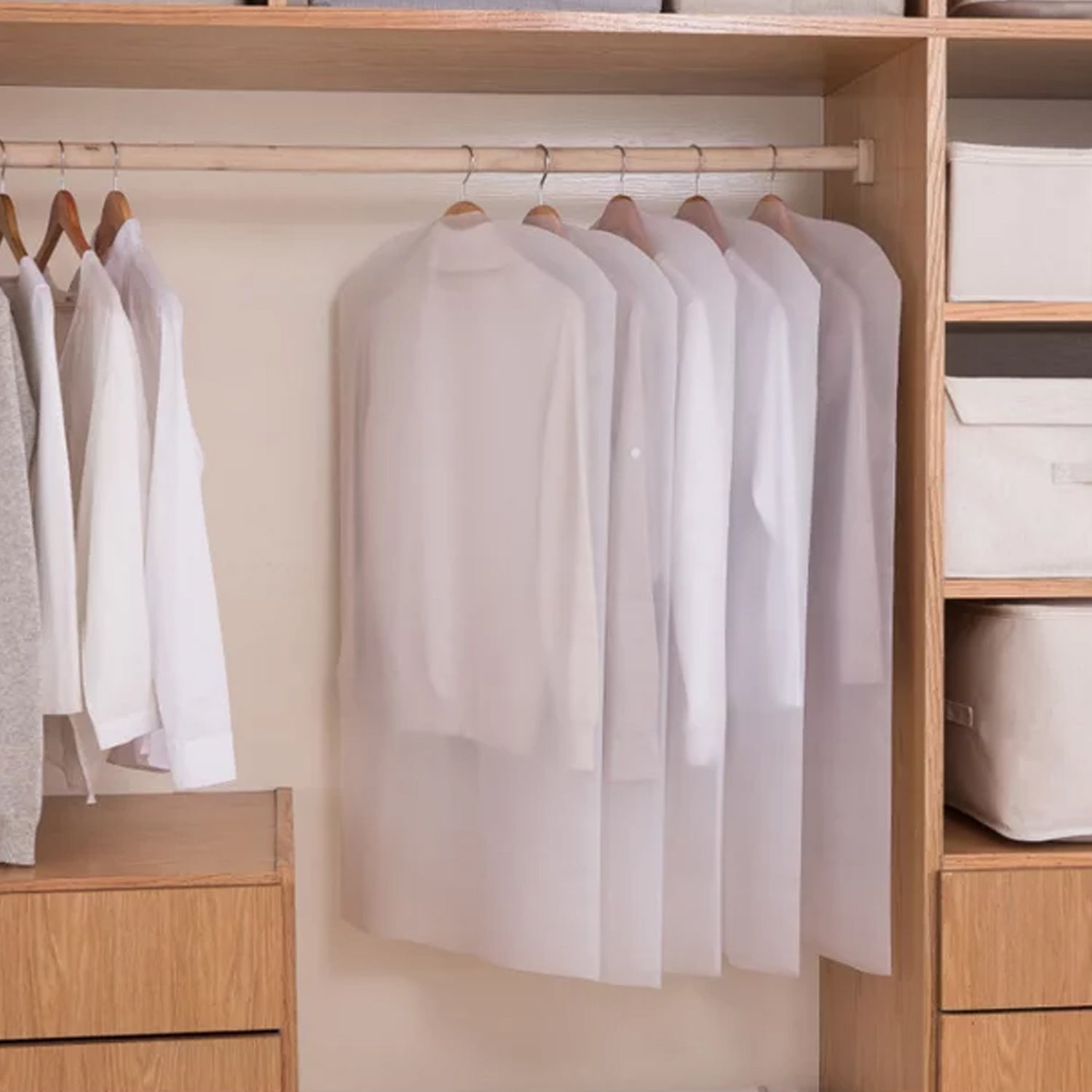 6256 COAT BLAZER COVER TRANSPARENT COVER FOR MULTI USE COVER ( 5 Pcs ) ( Hanger Not Included ) DeoDap 6256 COAT BLAZER COVER TRANSPARENT COVER FOR MULTI USE COVER ( 5 Pcs ) ( Hanger Not Included ) DeoDap